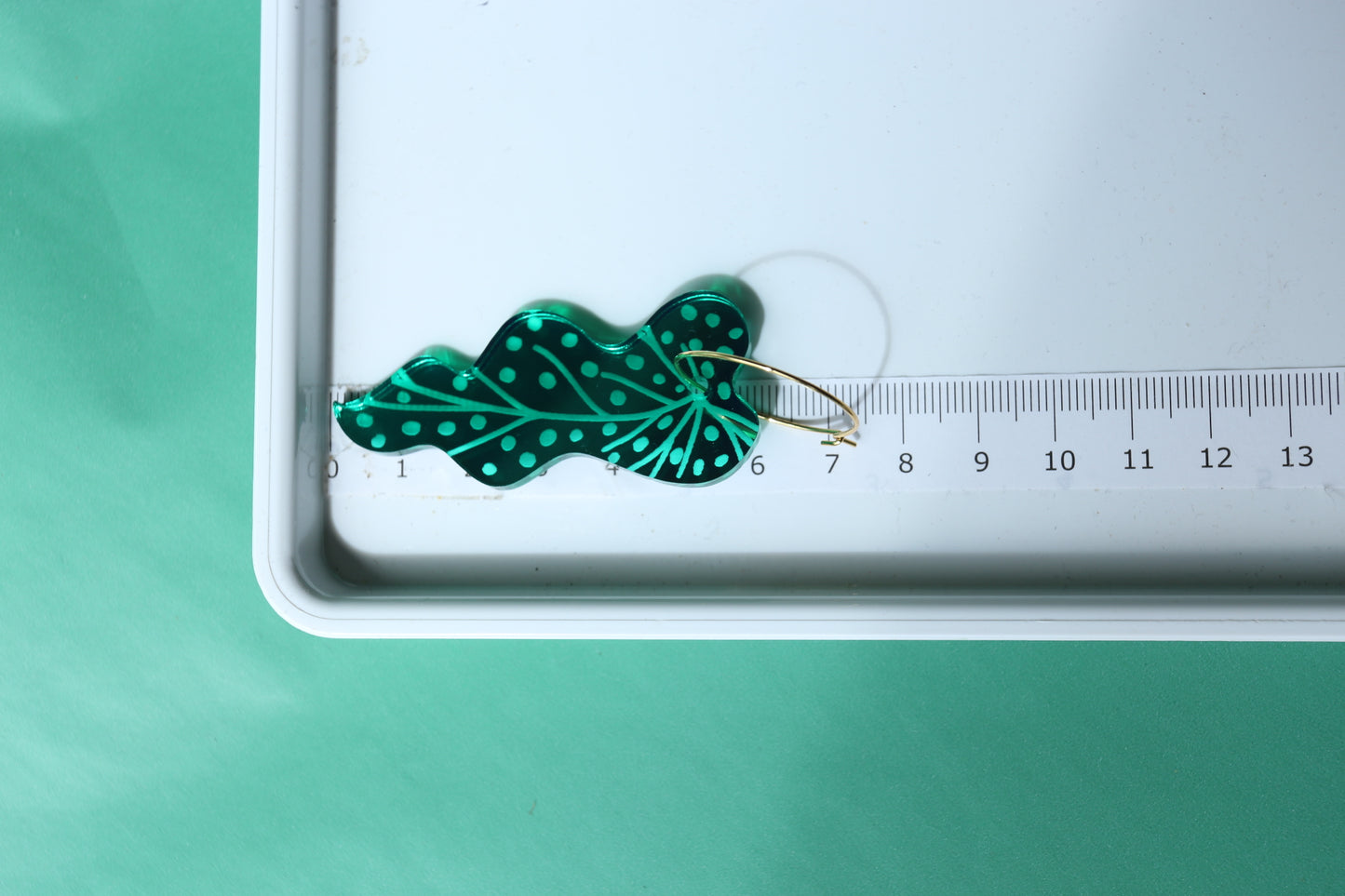 Monstera Leaf Hanging Earring